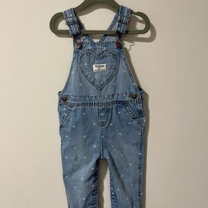 OshKosh B'gosh Blue Overalls Classic Denim One Piece